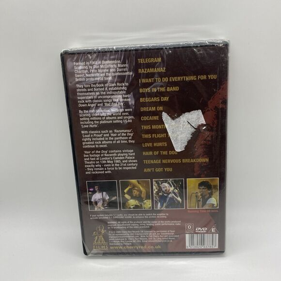 2009 Nazareth Hair of the Dog Live from London DVD Classic Rock Scottish British - Picture 2 of 5